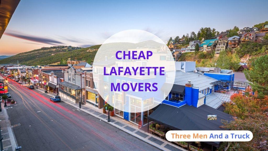 Cheap Local Movers In Lafayette and California