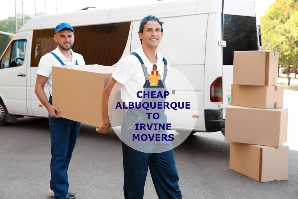 albuquerque to irvine moving company